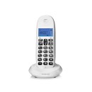 Motorola Ασύρματο Τηλέφωνο C1001LB (Ελληνικό μενού) Λευκό