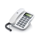 Motorola Τηλέφωνο Ενσύρματο CT510 Λευκό με Μεγάλα Πλήκτρα, Aνοιχ