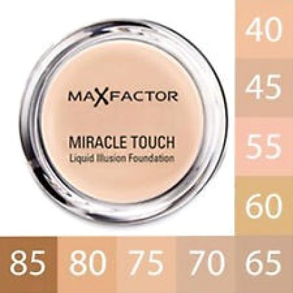 Max Factor Miracle Touch Liquid Illusion Foundation 45 Warm Almo