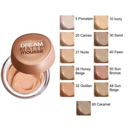 Maybelline Dream Matte Mousse Foundation Make Up 20 Cameo Maybel