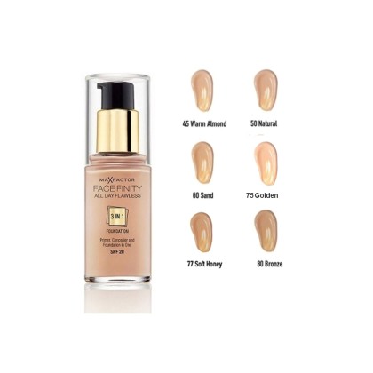 Max Factor Facefinity All Day Flawless 3 In 1 Foundation SPF20 8