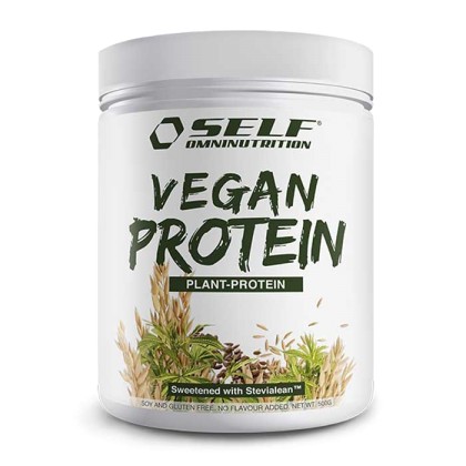 Vegan Protein 500γρ (Βρώμη, Ρύζι, Κάνναβη, Λιναρόσπορος) - Self 