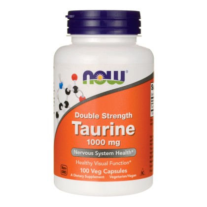 Taurine 1000 mg - 100 vcaps NOW Foods / Αμινοξέα