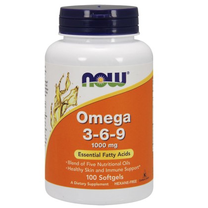 Omega 3-6-9, 1000mg - 100 softgel NOW Foods / Λιπαρά οξέα