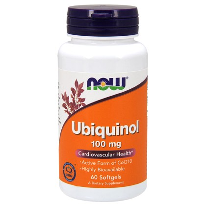 Ubiquinol, 100mg - 60 softgels NOW Foods / Ένζυμα CoQ10