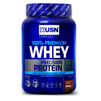 100% Whey Protein Premium 908g USN / Πρωτεΐνη  - Σοκολάτα