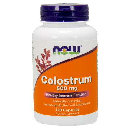 Colostrum 500mg 120 φυτοκάψουλες - Now / Ανοσοποιητικό
