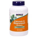Calcium & Magnesium with Vit D and Zinc 120 softgels - Now /