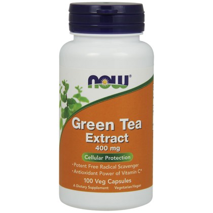Green Tea Extract, 400mg - 100 caps - Now / Λιποδιαλύτης