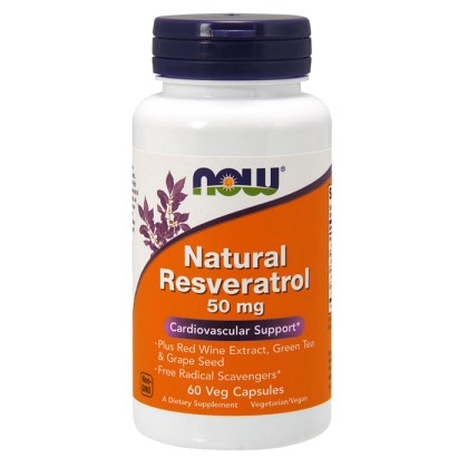 Natural Resveratrol with Red Wine Extract, Green Tea & Grape