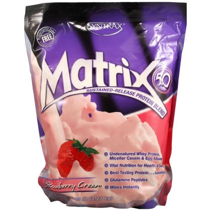Matrix 5.0 -  2.27kg  - Syntrax / Πρωτεΐνη Γράμμωσης - Φράουλα