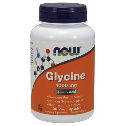 Glycine 1000 mg 100 φυτοκάψουλες Γλυκίνη - Now / Αμινοξέα Χάπια