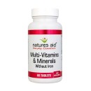 Multi-Vitamins & Minerals (χωρίς Σίδηρο) 60 ταμπλέτες - Natu
