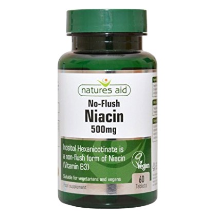 Niacin 500mg 60 ταμπλέτες No-Flush Vitamin B3 - Natures Aid / Fl