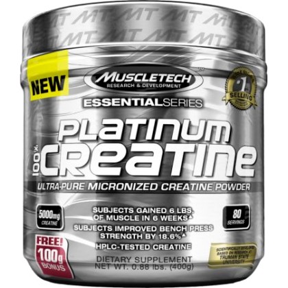 Platinum Micronized Creatine 400γρ - 80 Δόσεις - Muscletech / Κρ