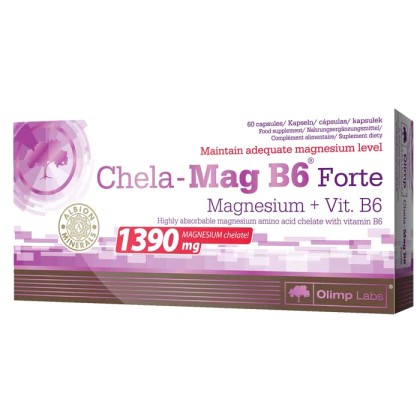 Chela Mag B6 Forte 60 caps - Olimp / Μαγνήσιο