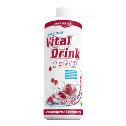 Low Carb Vital Drink 1000ml  - Best Body - Pomegranate Berry (Cr