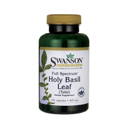 Holy Basil Leaf 400mg Tulsi Full Spectrum 120 κάψουλες - Swanson