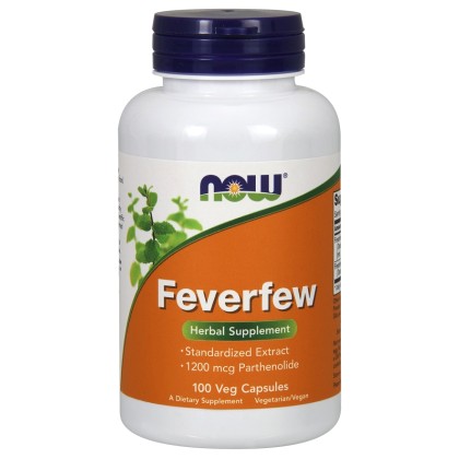 Feverfew 100 φυτικές κάψουλες Χρυσάνθεμο - Now / Βοτανοθεραπεία 