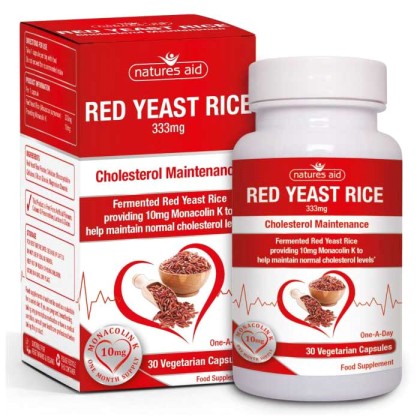 Red Yeast Rice (Providing 10mg Monacolin K) 30 vcaps Natures Aid