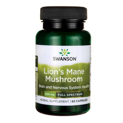 Lion's Mane Mushroom, 500mg - 60 caps - Swanson