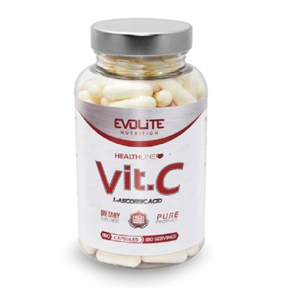 Vitamin C 500mg L-ascorbic Acid 180 κάψουλες - Evolite / Βιταμίν