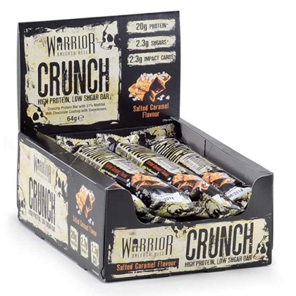 Crunch Bar 12x64g - Warrior - Salted Caramel
