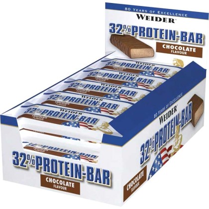 32% Protein Bar 60g x12 - Weider / Μπάρα Πρωτεΐνης - Καρύδα
