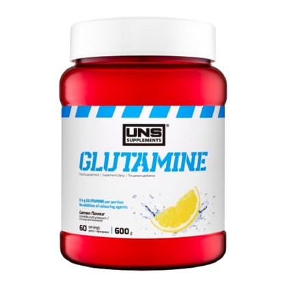 Glutamine Powder 600γρ Γλουταμίνη- UNS / Αμινοξέα Σκόνη - Λεμόνι