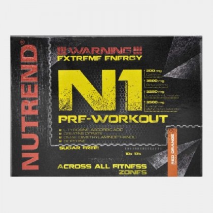 N1 Pre-Workout 17γρ - Nutrend / Προεξασκητικό - Bloody Red Orang