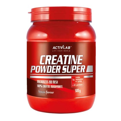 Creatine Powder Super [Pure] 500 g - Activlab - Λεμόνι