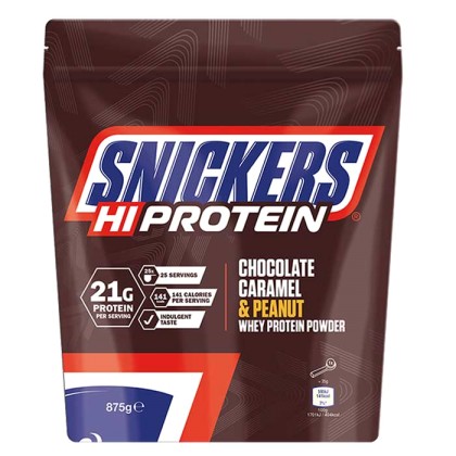 Snickers Protein Powder 875gr - Chocolate Caramel Peanuts