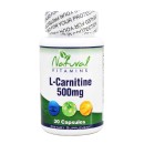 L-Carnitine 500mg 30 caps - Natural Vitamins