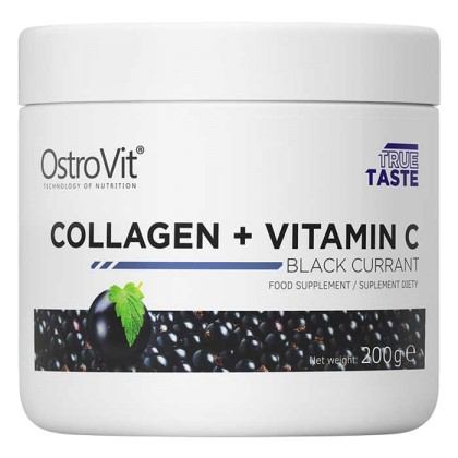 Collagen + Vitamin C 200g - OstroVit - Blackcurrant - Currant (σ