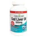 Cod Liver Oil 550mg 120 Softgels  - Natures Aid / Μουρουνέλαιο -