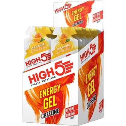Energy Gel Caffeine 20x40g - High5 - Πορτοκάλι