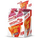 Energy Gel Caffeine 20x40g - High5 - Raspberry 