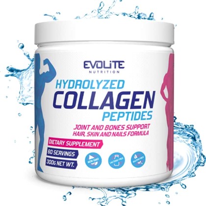 Hydrolyzed Collagen Peptides 300g - Evolite - Pure (Φυσική γεύση