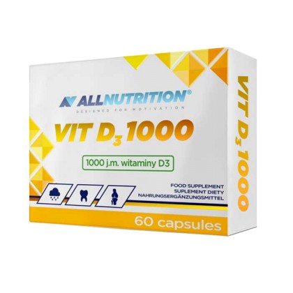 Vit D3 1000 IU 60caps - Allnutrition