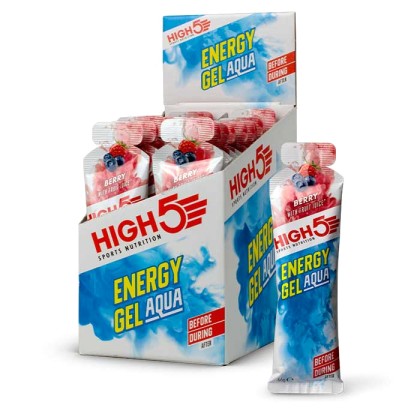 Energy Gel Aqua 20 x 66gr - High5 - Μούρο (Berry)