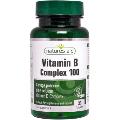 Vitamin B Complex 100 - 30 ταμπλέτες Natures Aid
