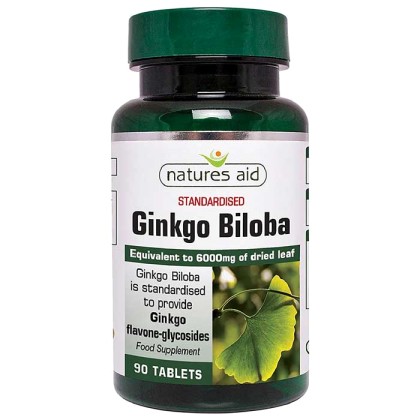 Ginkgo Biloba 120 mg 90 ταμπλέτες - Natures Aid