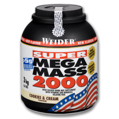 Mega Mass 2000 Weider  3 kg - Πρωτεΐνη Όγκου - Σοκολάτα
