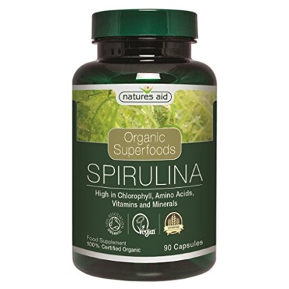 Spirulina Organic 500mg 90 κάψουλες Natures Aid / Σπιρουλίνα Οργ