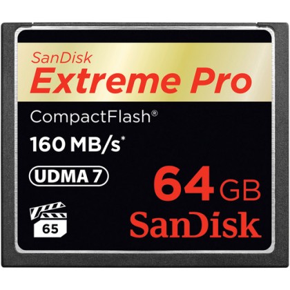 SanDisk Extreme Pro CF      64GB 160MB/s         SDCFXPS-064G-X4