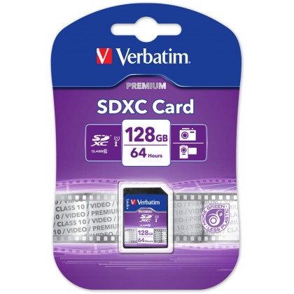 Verbatim SDXC Card 128GB Class 10  - Πληρωμή και σε 3 έως 36 χαμ