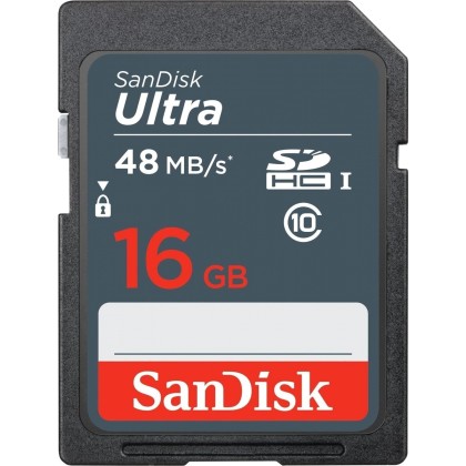 SanDisk Ultra SDHC UHS-I    16GB 48MB/s Cl. 10 SDSDUNB-016G-GN3I