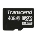 Transcend microSDHC          4GB Class 10  - Πληρωμή και σε 3 έω