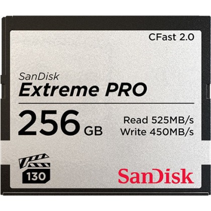SanDisk CFAST 2.0 VPG130   256GB Extreme Pro     SDCFSP-256G-G46