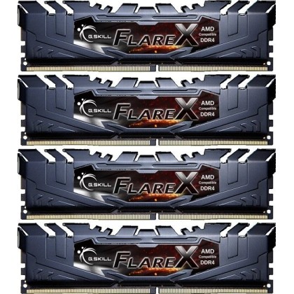 
      G.Skill Flare X 64GB DDR4-2400MHz (F4-2400C15Q-64GFX)
   